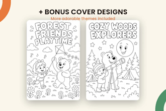 coloring book cover design