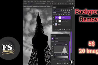 do product photo editing and background removal with 24 hour delivery