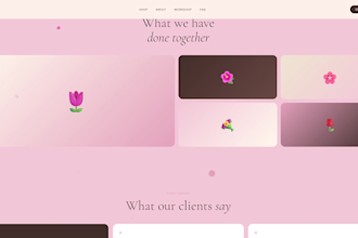design and develop a custom website in any visual style