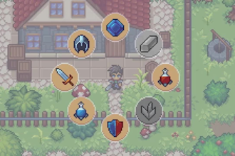 do pixel art game ui hud gui mana screen game assest