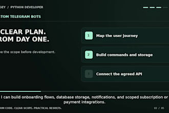 build a custom telegram bot with python apis and automation