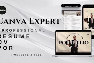 design expert ats resume, CV, and personal portfolio website