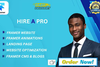 redesign, fix and optimize your framer website for better conversion