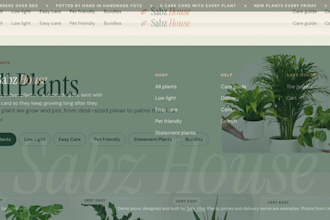 design and develop a professional shopify plant store