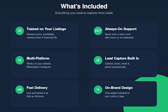 create a ai chatbot for your real estate business