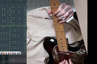record professional electric guitar for your track