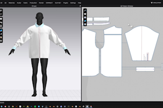 create sewing pattern, pattern making, pattern grading and clothing pattern