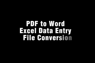 fast copy paste work and data entry services