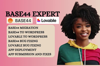 migrate base44 to wordpress base44 bug fix base44 expert  base44 app publishing