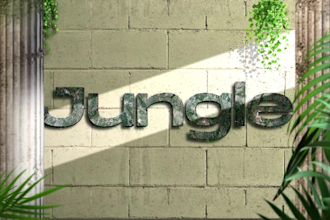 create a cinematic forest logo animation