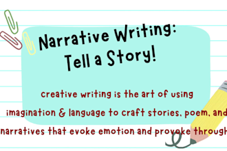 write creative stories, articles and high quality content