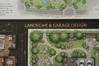 design and redesign floor plan, site analysis board, landscape and garage design