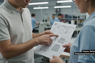 design professional fashion tech packs for clothing