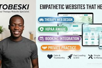 hipaa compliant therapy website with booking integration aba therapy website