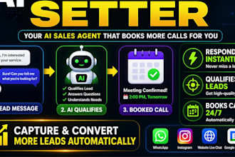 build ai appointment setter telemarketing real estate, b2b sales lead automation