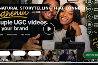create authentic couple ugc videos for your brand