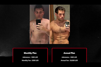 build a professional gym showcasing website using mern stack