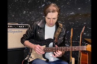 record an emotional modern metal guitar solo