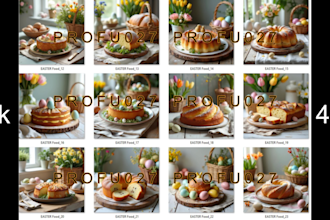 sell ai generated 4k easter photo bundles for commercial use