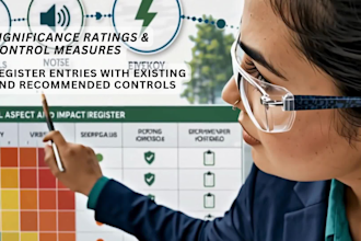 create an environmental aspect impact register