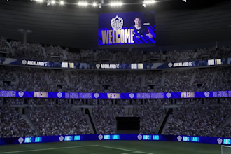 create sport arena led animation, pitchside led walls, jumbotron, ribbon boards