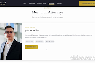 build a custom professional law firm website