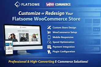 design ecommerce website using flatsome woocommerce