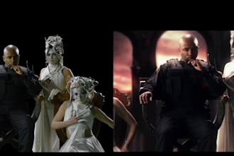 do cinematic vfx, cgi integration, blood effect, action film, fire, explosion