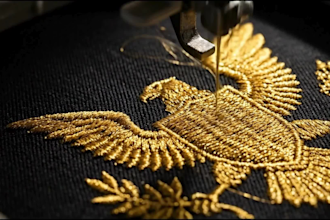 digitize custom embroidery patches, badges and applique designs