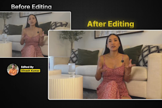 do professional talking head video editing