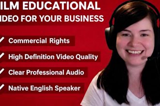 record a professional educational video for your business