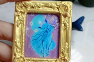 handmade miniature art pieces