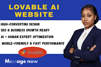 design lovable ai website webapp that converts visitors into customers