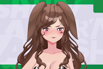 design vtuber model and rig live2d model vtuber commission