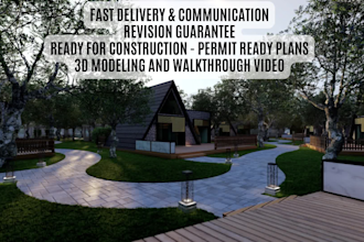 design professional landscape plans and 3d visualization