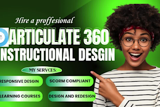 design elearning courses creation interactive scorm compliant on articulate 360