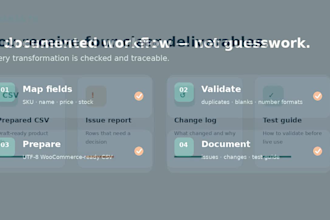 clean and prepare your product CSV for woocommerce