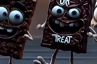 create spooky 3d halloween animation, horror intro and halloween video