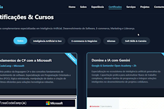 desenvolver um site de portfólio digital moderno