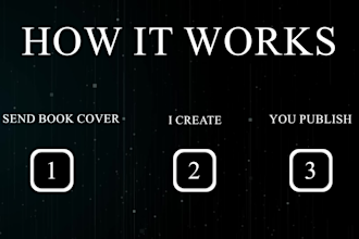 create a cinematic book trailer video for your novel or amazon book