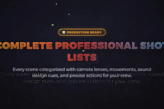create a cinematic shot list and visual storyboard for your film