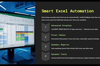 format excel spreadsheets and design business reports
