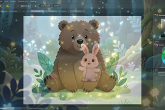 design a beautiful childrens book cover and illustrations