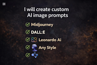 write high quality ai image prompts