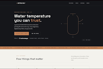 build a high converting custom landing page in HTML CSS js