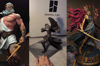 3d print and paint anime figure model action figure miniature stl resin printing