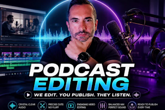 professionally edit your podcast for spotify and youtube