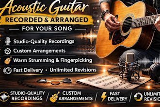 record and arrange acoustic guitar parts for your music