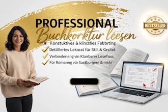 ihr buch professionell korrektur lesen und bearbeiten