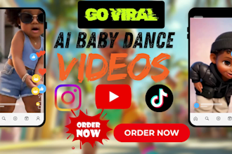 create viral fun ai baby dance videos dancing baby, motion control tiktok videos